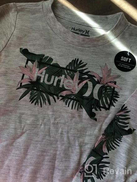 img 1 attached to 👕 Hurley Sleeve Graphic T Shirt Turquoise - Stylish Boys' Tops, Tees & Shirts review by Steve Douglas