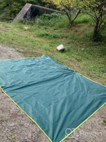 img 8 attached to Heavy Duty Waterproof Tarp Tent Footprint For Camping, Backpacking, Beach Picnics - TRIWONDER Rain Fly Cover Small Pool Shelter Canopy Mat