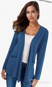 img 6 attached to Stay Fashionable And Comfortable With TownCat'S Breathable Cardigans For Women With Pockets
