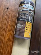 img 1 attached to SamaN Interior Water Based Wood Stain - Natural Stain For Furniture, Moldings, Wood Paneling & Cabinets (American Walnut TEW-121-32, 32 Oz) review by Matt Buchanan
