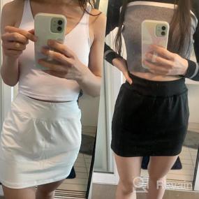 img 5 attached to Women'S High Waisted Tennis Skirt Workout Sports Activewear With Pockets Shorts Athletic Golf Running Skort