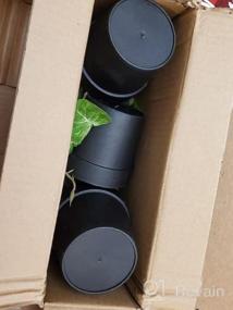 img 6 attached to COCOBOO 3 упаковки искусственных растений, маленькие искусственные растения с пластиковыми горшками, искусственные настольные растения в горшках для офиса, домашняя полка, декор в помещении, на открытом воздухе