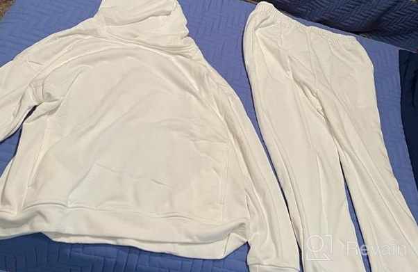 img 1 attached to Women'S Hooded Tracksuit With Long Sleeve Sweatshirt And Jogger Pant - 2 Piece Outfit By Fixmatti review by Sivabala Mickel