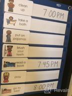 img 1 attached to Magnetic Pocket Chart With 10 Dry Erase Cards For Standards,Daily Schedule,Activities,Class Demonstrations (Black) review by Steve Washington