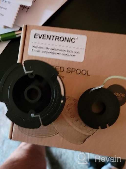 img 1 attached to Eventronic Replacement Spool For String Trimmers - 4-Pack Of AF-100 Autofeed Weed Eating Spools - 0.065" Diameter - Not Compatible With Smart Power Weed Eater review by Anne Romero