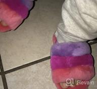 картинка 1 прикреплена к отзыву 🌈 Красочные детские тапочки UGG для девочек и ботинки для мальчиков в дизайне фиолетовой радуги от Mike Pearson