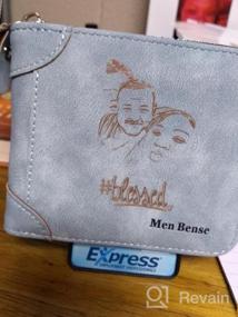 img 5 attached to Customized Men'S Wallet With Engraving And Photo, Zipper Closure Personalized Wallets