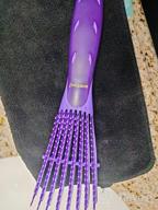img 1 attached to 👩 BESTOOL Detangling Brush for Curly Hair - Fast & Easy Detangling for Natural Black Hair, Afro 3/4abc Texture, Wet or Dry Hair with No Pain (Blue) review by Justin Wehrman