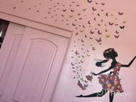 img 1 attached to Colorful Butterfly Girl Wall Decal With Flower Fairy Design - DIY Vinyl Mural Art For Baby Nursery, Bedroom, Playroom, And Home Decoration - Perfect For Girls Room review by Ashley Gomez