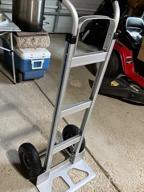 img 1 attached to Heavy Duty Aluminum Hand Truck With Stair Climber - 500Lb Capacity & 8-Inch Rubber Wheels review by Albert Bohimia