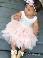 img 1 attached to 👶 Lidiano Baby Girls Bowknot Sequins Bling Anti-Slip Mary Jane Flat Crib Shoes + Headband Combo review by Mary Ashford