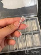 img 1 attached to Tapered Square Nail Tips 200PCS Extra Long C Curve Nail Tips XXL Clear Acrylic Fake Nail Tips Half Cover False Nail Tips With Case For Nail Salon Or Home DIY,10 Sizes review by Mac Owen