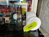 img 1 attached to Kitfort KT-1110-1 screw juicer, green review by Edyta Dywan ᠌