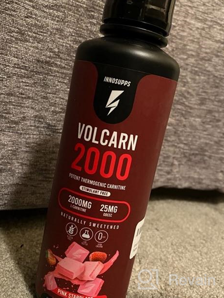 img 1 attached to Volcarn 2000 By InnoSupps: Liquid L-Carnitine For Energy Boost, Caffeine-Free With Natural Sweeteners, 32 Servings (Candy Peach Rings) review by Jay Chenier
