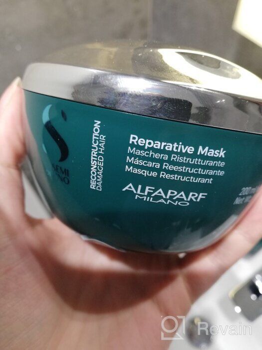 img 2 attached to 🛡️ Alfaparf Milano Semi Di Lino Reconstruction Mask: Sulfate-Free, Color-Safe, Paraben & Paraffin Free - Professional Salon Quality for Damaged Hair review by Chiyo Ogawa ᠌