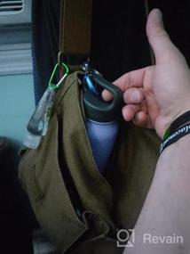 img 8 attached to Винтажная сумка-мессенджер из парусины: сумка через плечо с плечевым ремнем от Gootium