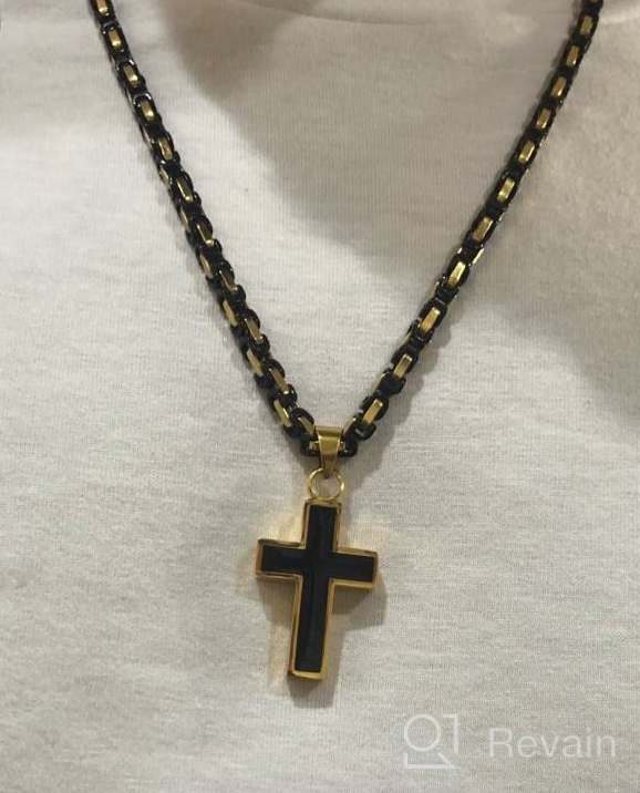 img 1 attached to 🔥 shajwo Cremation Jewelry Cross Urn Necklaces for Ashes: A Timeless Memorial Keepsake for Women and Men review by Derek Kraft