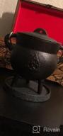 img 1 attached to Cast Iron Cauldron With Lid And Handle - 3.5 Inch Triquetra Incense Smudge Kit Sage Holder Altar Ritual Burning Holder review by Dawn Campos