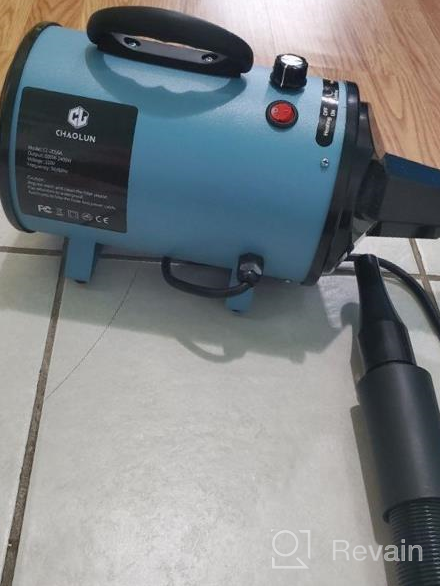 img 1 attached to CHAOLUN 3.8HP High Velocity Dog Dryer Blower With Heater & Stepless Adjustable Speed - Perfect For Pet Grooming! review by Chris Elam