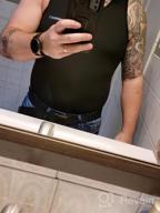 img 1 attached to Wonderience Sauna Suit For Men Waist Trainer Heat Trapping Shirt Sweat Body Shaper Vest For Workout Sports review by Bob Berry