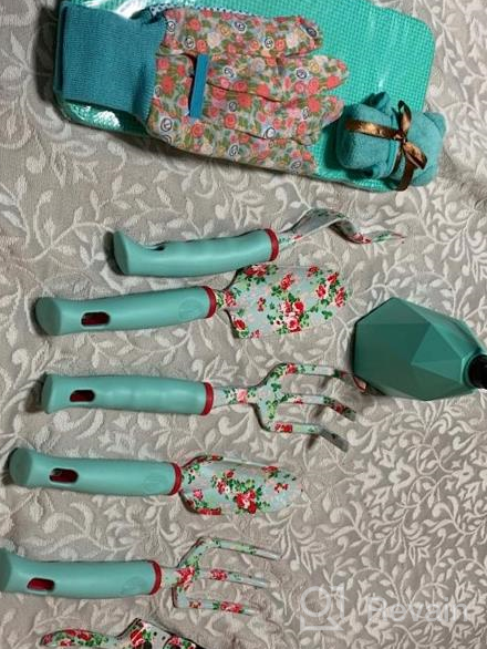 img 1 attached to Get Your Garden Blooming With JUMPHIGH'S 11-Piece Heavy Duty Floral Garden Tools Set - The Perfect Gift For Women Who Love Gardening! review by Jeff Bundrick