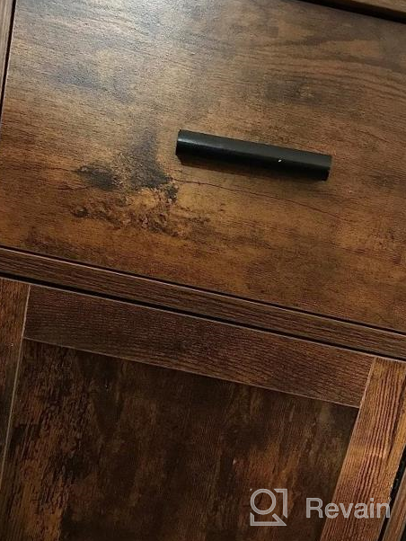 img 1 attached to Dark Black Floor Storage Cabinet With 2 Drawers And Doors, Accent Kitchen Cupboard, Free Standing Side Cabinet For Living Room, Bedroom, Hallway, Kitchen review by Cody Bowie