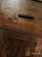img 1 attached to Dark Black Floor Storage Cabinet With 2 Drawers And Doors, Accent Kitchen Cupboard, Free Standing Side Cabinet For Living Room, Bedroom, Hallway, Kitchen review by Cody Bowie