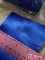 img 1 attached to TONIFUL 4 Inch X 22 Yards Wide Purple Satin Ribbon Solid Fabric Large Ribbon For Cutting Ceremony Kit Grand Opening Chair Sash Table Hair Car Bows Sewing Craft Gift Wrapping Wedding Party Decoration review by Luis Estrella