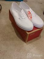 img 1 attached to Affordable Unisex Vans Authentic White Shoes in Men's and Women's Sizes review by Joseph Winfrey