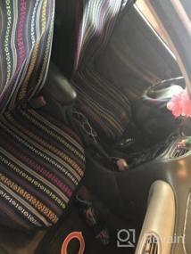 img 6 attached to Оставайтесь в комфорте и защищены: чехлы на автомобильные сиденья INFANZIA Baja Blanket с полным комплектом и универсальной посадкой синего цвета