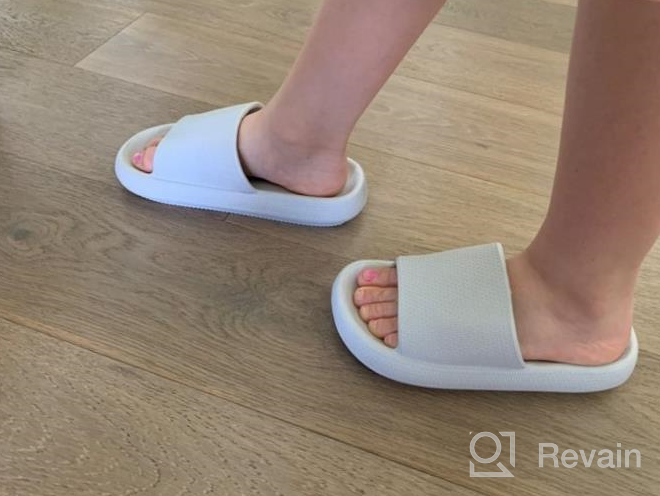 img 1 attached to 👞 Comfortable and Durable Menore Bathroom Slippers for Boys - Thick Cushioned Shoes review by Michael Miles