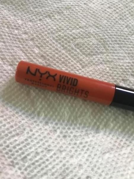 img 1 attached to NYX PROFESSIONAL MAKEUP Vivid Brights Liquid Liner, Smear-Resistant Eyeliner With Precise Tip - Lilac Pink review by Lisa Varela