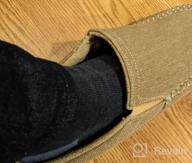 img 1 attached to Men'S Memory Foam Slip On House Slippers - Canvas Clog Shoes, Warm Cozy Indoor Outdoor Home Slippers review by Josh Tadder