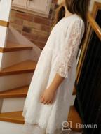картинка 1 прикреплена к отзыву 👧 Детские винтажные вечерние платья с рукавами - элегантные платья из кружев для церемоний от Linda Wiley