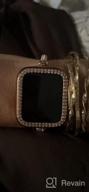 img 1 attached to Secbolt Bling Band And Case Compatible With Apple Watch Band 38Mm 40Mm 41Mm 42Mm 44Mm 45Mm, Women Dressy Metal Bracelet With Rhinestone Bumper For IWatch Series 8/7/SE/6/5/4/3/2/1 review by Jessica Williams