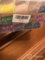 img 1 attached to 3000Pcs FANGZHIDI AB Colorful Glass Bicone Beads - Perfect For Bracelet Making, Suncatcher Jewelry, And Handmade Crafts. Assorted In 15 Vibrant Colors - Beading Supplies review by Erin Leuenberger