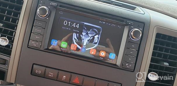 img 1 attached to Android 10.0 Car Stereo Radio 6.2 Inch Touch Screen With Bluetooth GPS Support Apple Carplay Andriod Auto Head Unit For Jeep Wrangler JK Compass Chrysler Dodge Ram Grand Caravan review by Steven Barbon