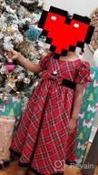 img 1 attached to 👗 Stylish iGirlDress Red Black Velvet Plaid Girls Dress for Holiday & Christmas: Sizes 3Mos-12 review by Matt Travers