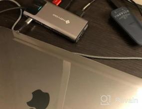 img 5 attached to Оптимизируйте свое рабочее пространство: получите многопортовый адаптер USB C Hub 9 в 1 для MacBook Pro с улучшенной защитой и удобством