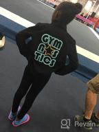 img 1 attached to Sparkling Girl's Gymnastics, Dance, Cheer Jacket: Mock Neck or Hooded, Size 4-12 review by Liz Taylor
