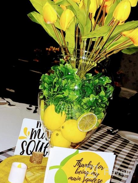 img 1 attached to Artificial Yellow Lemons - 20Pcs Faux Fruit Decorations For Lemon Wreaths, Garlands, Party, Kitchen, And Table Summer/Spring Décor, Fruit Bowls, Vases, And Photography Props review by Jason Sundstrom