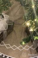 img 1 attached to 48 Inch Burlap Christmas Tree Skirt Decoration With Faux Fur Trim - AISENO Xmas Tree Skirt For Merry Christmas Party Home Decorations review by Russell Rabbach