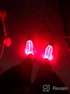 img 1 attached to Fiber Optic LED Light Up Shoes For Women And Men: USB Charging, Flashing Luminous Fashion Sneakers For Festivals And Parties By Lxso review by Travis Karren