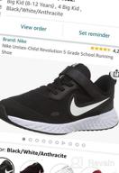 img 1 attached to 😍 Nike Revolution Running White Anthracite Regular Girls' Athletic Shoes: Superior Performance for Young Runners review by Dawn Kemp