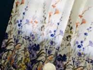 img 1 attached to Kotile Purple Floral Print Curtains - Grommet Top Room Darkening Thermal Insulated Living Room Drapes, 84 Inches Long (2 Panel Sets, 52 X84 Inch) review by Olubanjo Triantafilou