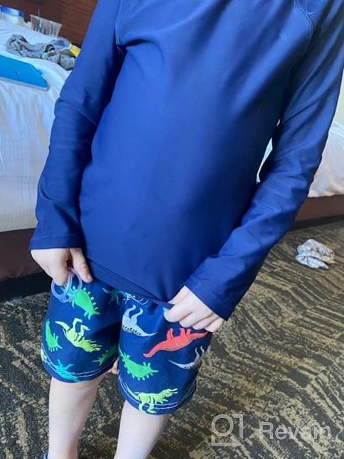 img 1 attached to 🏊 Boys' Protective Sleeve Rashguard Swimwear: Athletic Clothing for Swim and Sun Safety review by Ynot Karlen