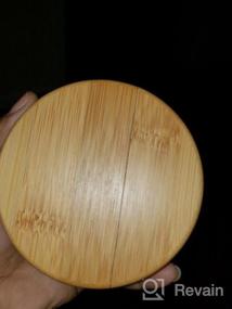 img 6 attached to 4 PC Mason Jar Lids With Straw Hole, Bamboo + Stainless Steel - Wide Mouth Screw Top