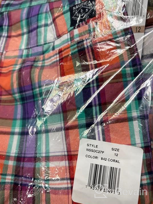 img 1 attached to 🩳 Nautica Front Plaid Shorts Seaside Boys' Clothing: Versatile and Stylish Shorts review by Marco Carpenter