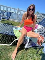 img 1 attached to 👙 Stylish One Shoulder Colorblock Monokini: Verdusa Women's Two Tone Swimsuit review by Ricky Rey