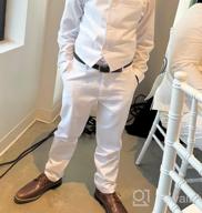 img 1 attached to Visaccy Slim Fit Boys' Suits: Perfect Ring Bearer Outfit for Dressy Occasions review by John Roby